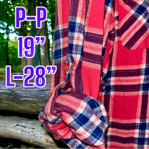 Derek Heart Plaid Flannel Appliqué Michigan Mitten Women’s Size Size Medium EUC - Picture 8 of 16